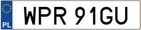 Trailer License Plate